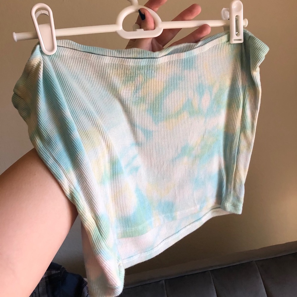 AEO cropped tie dye tube top